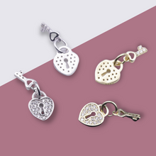 Load image into Gallery viewer, Lock & Key Charm