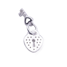 Load image into Gallery viewer, Lock & Key Charm