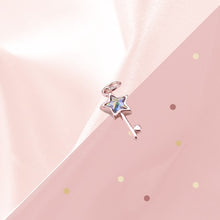 Load image into Gallery viewer, Star-Studded Key Charm (Rose Gold)
